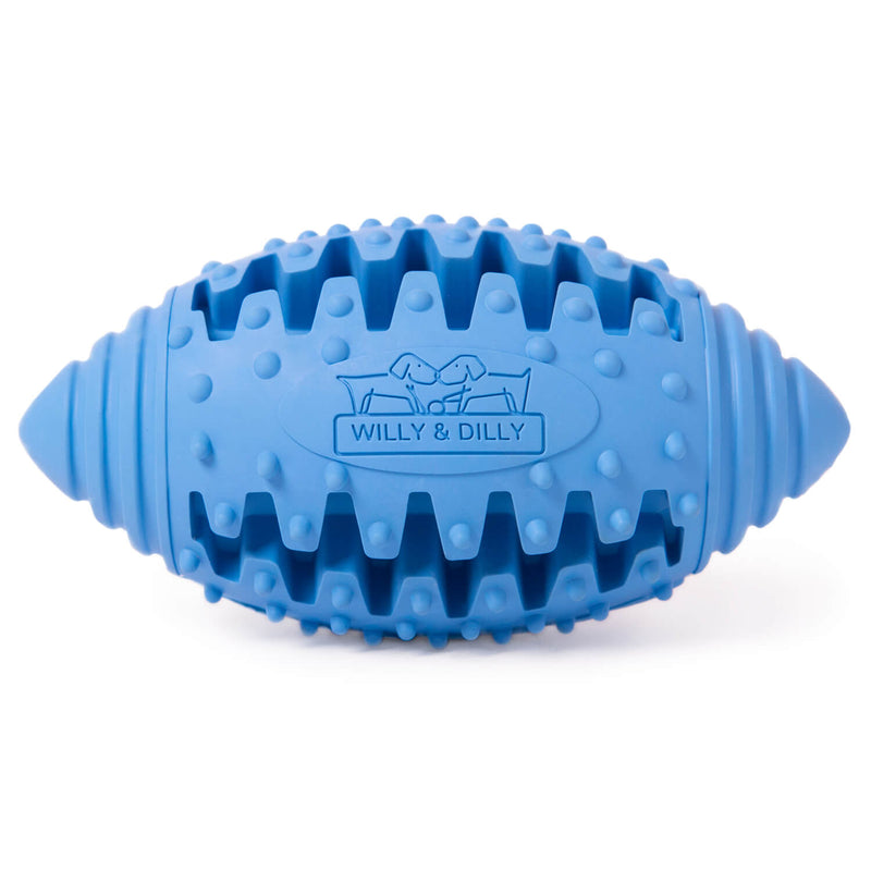 Rugby Ball Dog Toy - Medium - Blue