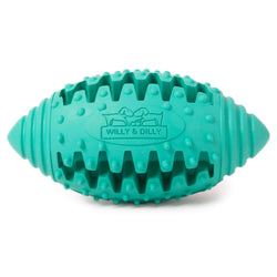 Rugby Ball Dog Toy - Medium - Green