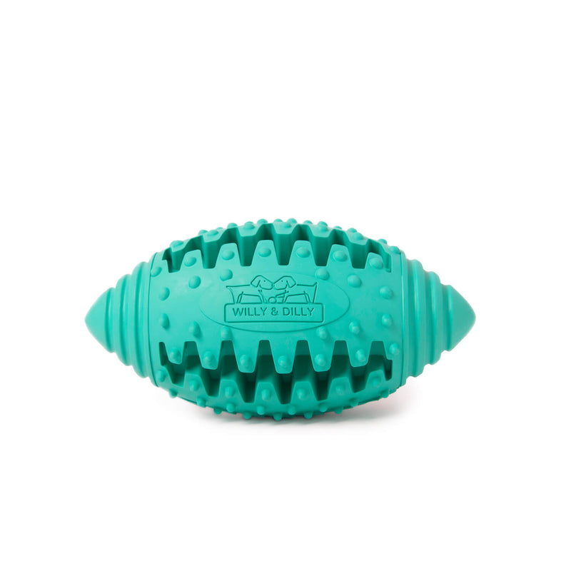 Rugby Ball Dog Toy - Small - Green